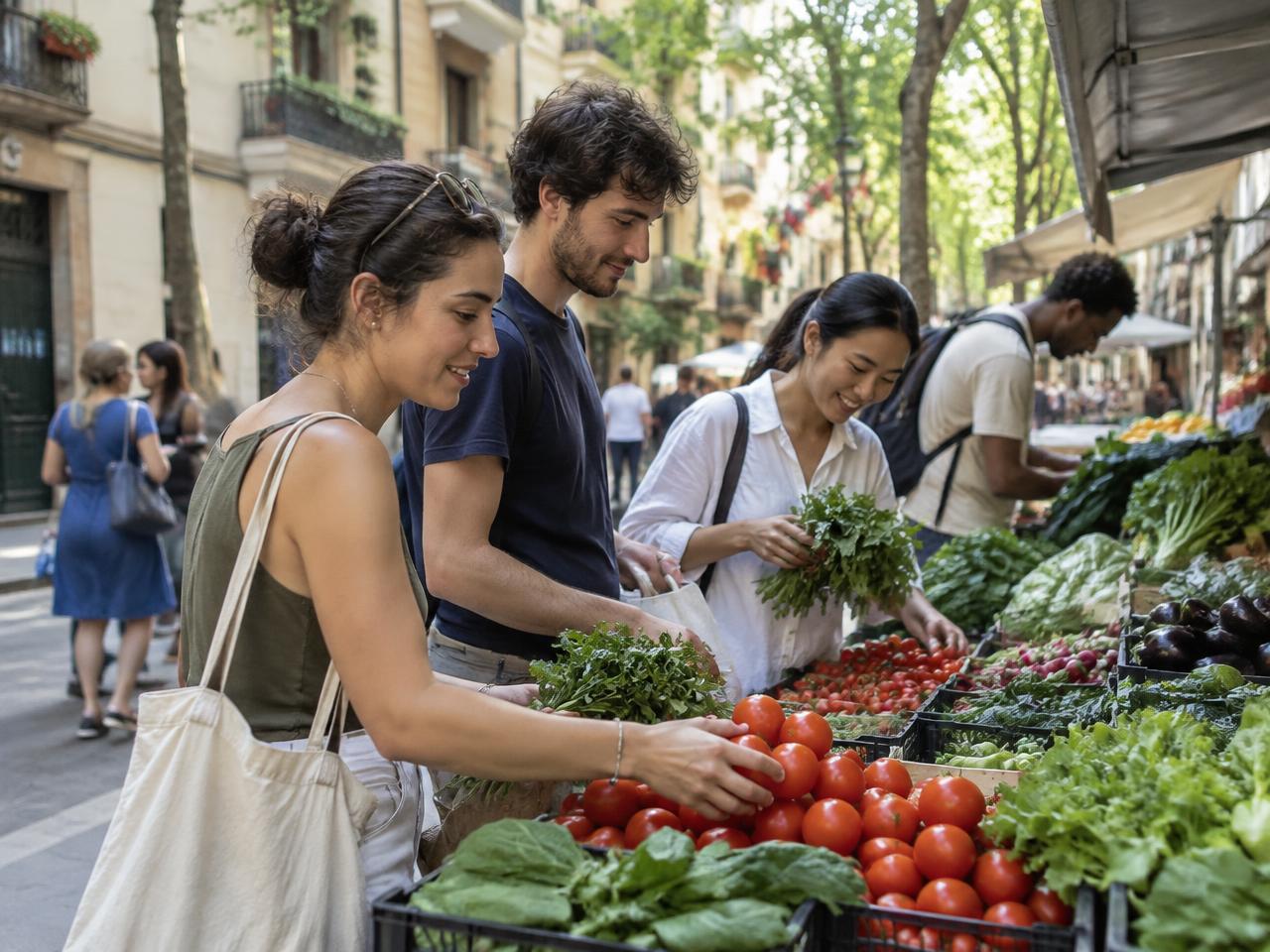 International residents exploring the cost of living in Barcelona